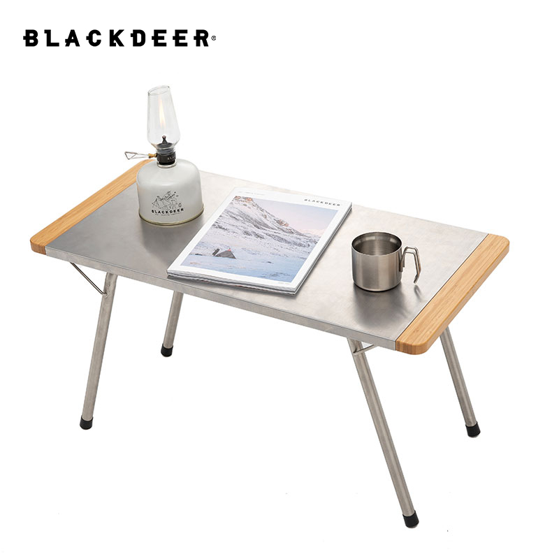 Camping Cooking Table - Бамбуковый складной стол из нержавеющей стали