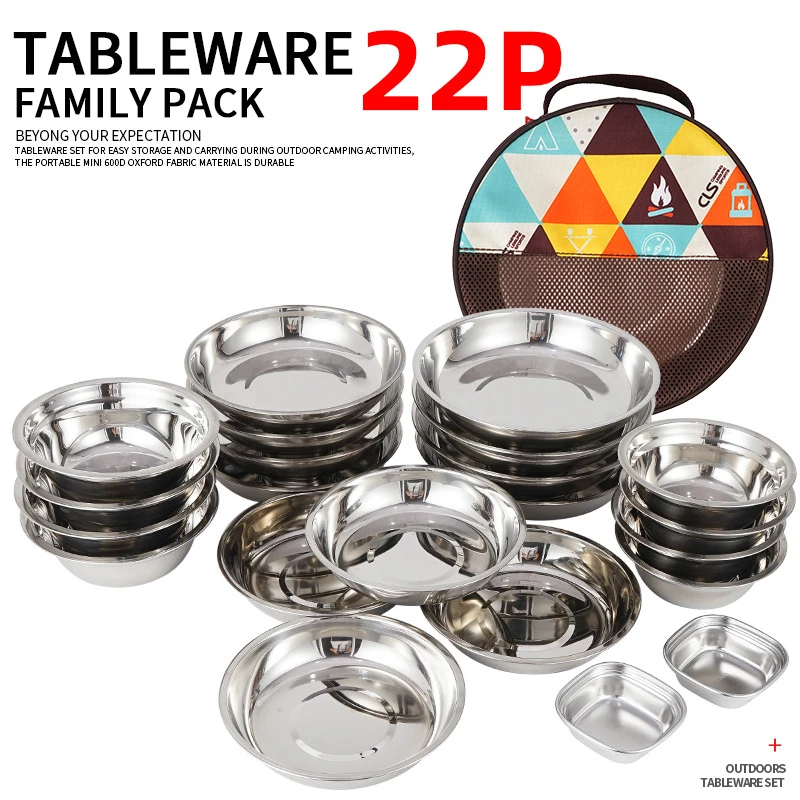 22-предметный портативный набо – обзор и цена Camping Cooking Dining Set