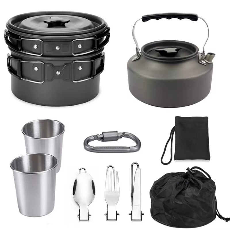 Высококачественная легкая похо – обзор и цена Quality Camping Cooking Set